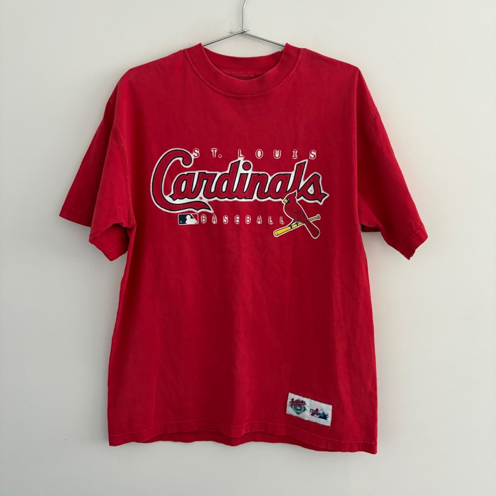 Vintage Majestic St Louis Cardinals Baseball T Shirt Red Mens XL
